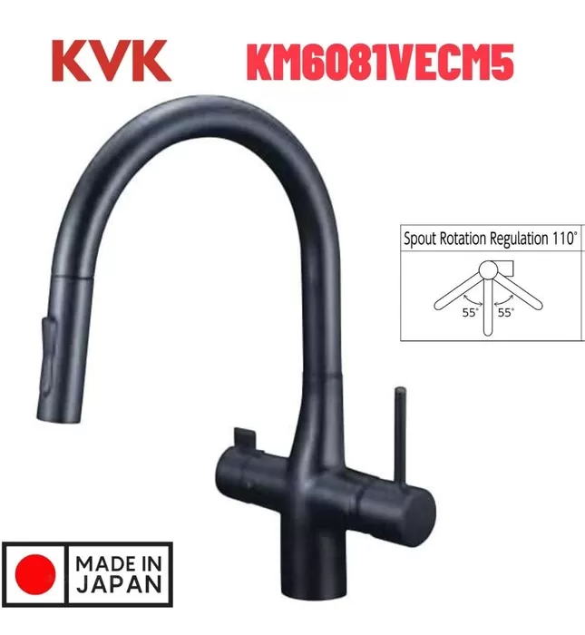 Vòi Rửa Bát Nhật Bản Nội Địa KVK KM6081VECM5