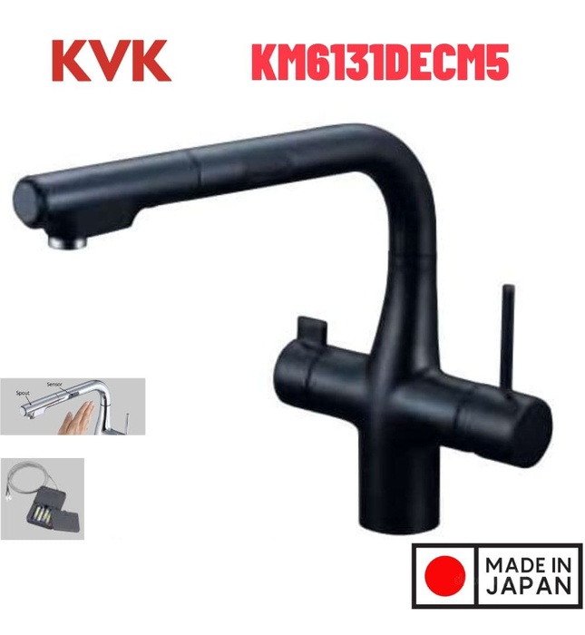 Vòi Rửa Bát Cảm Ứng Nhật Bản KVK KM6131DECM5 Dùng Pin