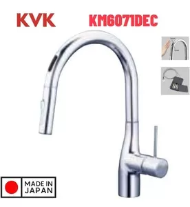 Vòi Rửa Bát Cảm Ứng Nhật Bản KVK KM6071DEC Dùng Pin