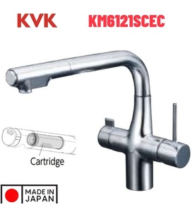 Vòi Rửa Bát Nhật Bản Nội Địa KVK KM6121SCEC (có lõi lọc)