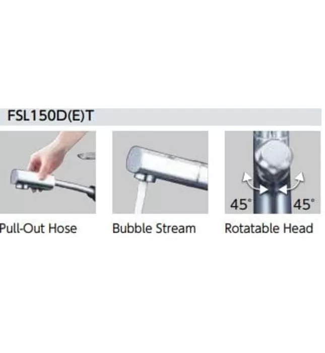Vòi Lavabo Nóng Lạnh Dây Rút KVK FSL210DET