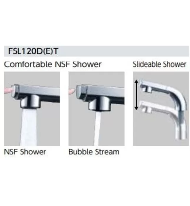 Vòi Lavabo Gội Đầu Nóng Lạnh 2 Lỗ KVK FSL120DET