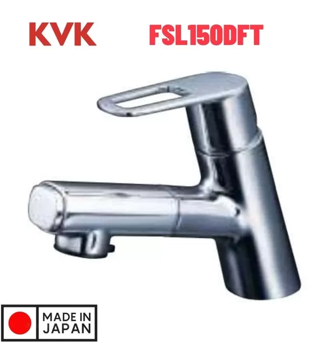 Vòi Lavabo Nóng Lạnh Dây Rút KVK FSL150DFT