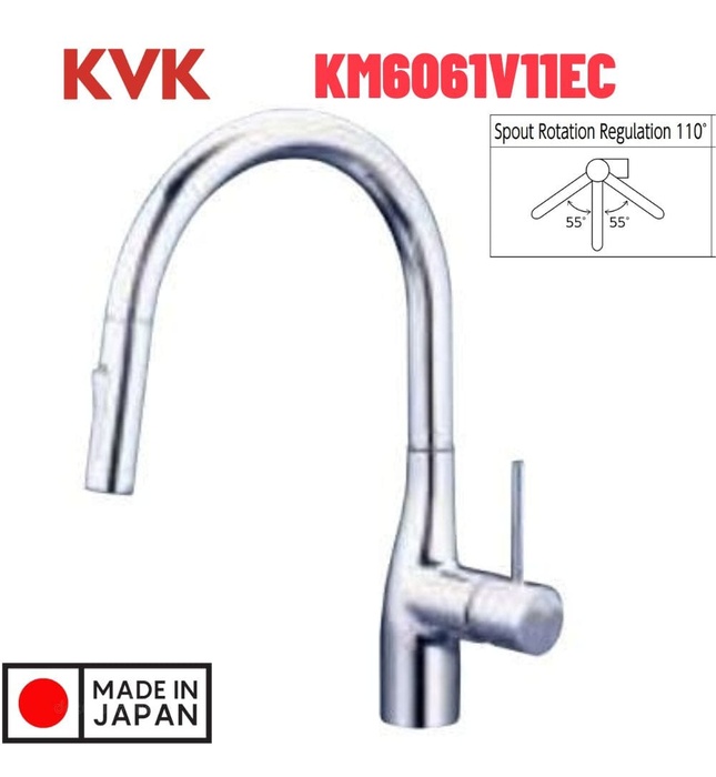 Vòi Rửa Bát Nhật Bản Nội Địa KVK KM6061V11EC
