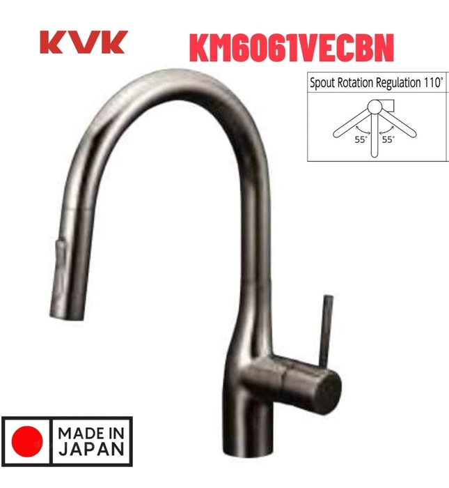 Vòi Rửa Bát Nhật Bản Nội Địa KVK KM6061VECBN