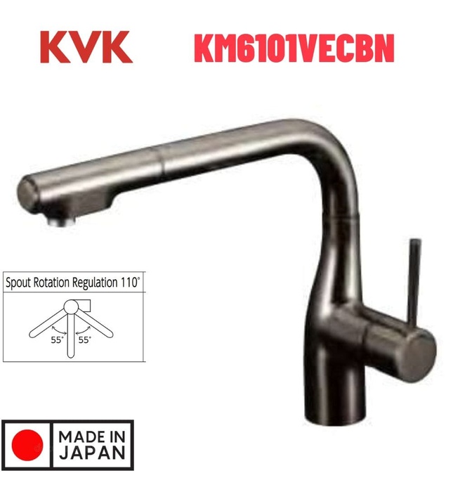 Vòi Rửa Bát Nhật Bản Nội Địa KVK KM6101VECBN