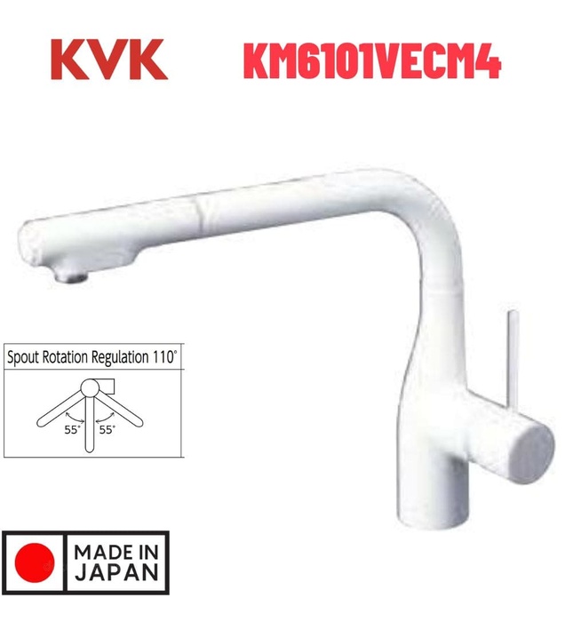 Vòi Rửa Bát Nhật Bản Nội Địa KVK KM6101VECM4