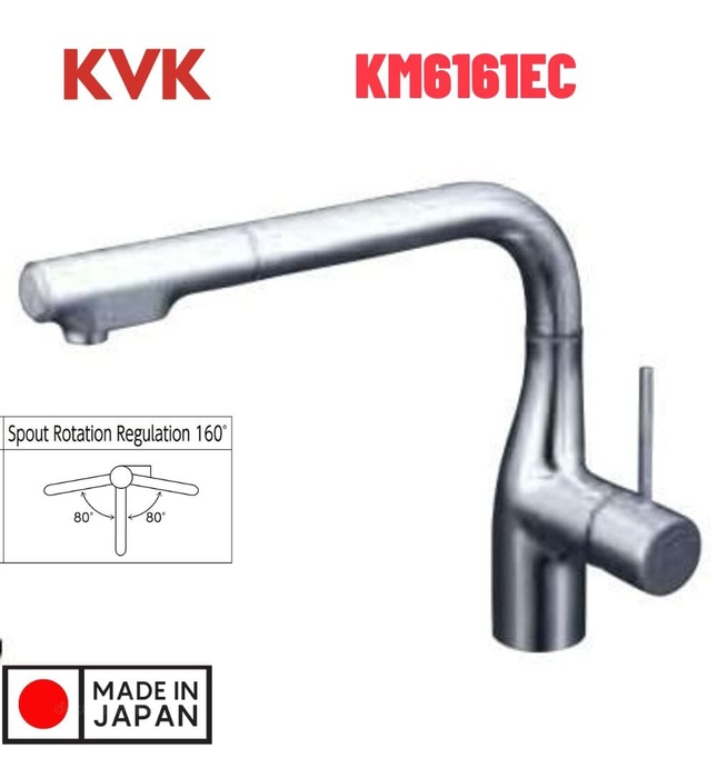 Vòi Rửa Bát Nhật Bản Nội Địa KVK KM6161EC