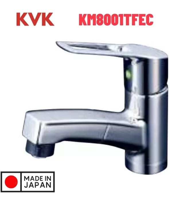 Vòi Lavabo Nóng Lạnh Dây Rút KVK KM8001TFEC