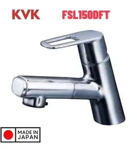 Vòi Lavabo Nóng Lạnh Dây Rút KVK FSL150DFT