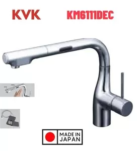 Vòi Rửa Bát Cảm Ứng Nhật Bản KVK KM6111DEC Dùng Pin