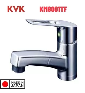 Vòi Lavabo Nóng Lạnh Dây Rút KVK KM8001TF
