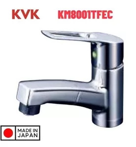 Vòi Lavabo Nóng Lạnh Dây Rút KVK KM8001TFEC
