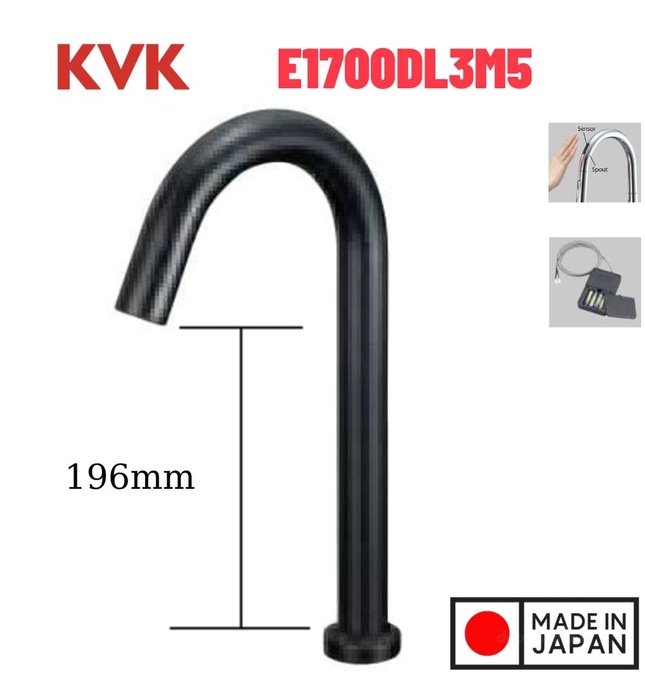 Vòi Lavabo Lạnh Cảm Ứng Nhật Bản KVK E1700DL3M5 Dùng Pin