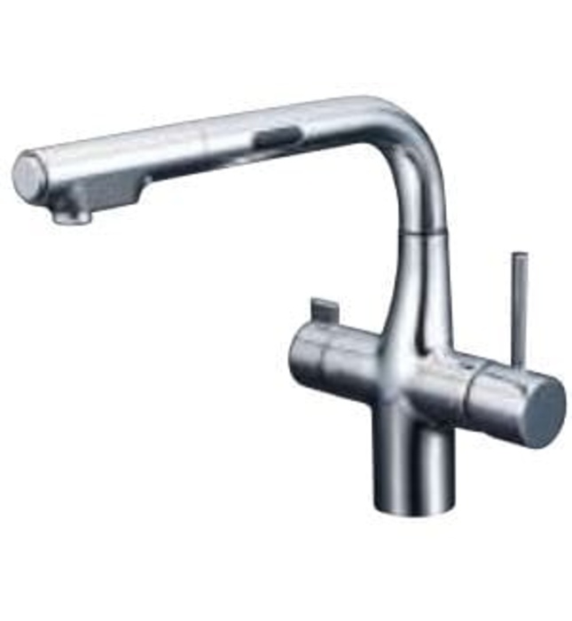 Vòi Bếp Cảm Ứng Kháng Khuẩn Nhật Bản KVK KM6131DECHS Dùng Pin