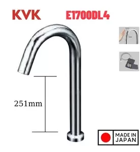 Vòi Lavabo Lạnh Cảm Ứng KVK E1700DL4 Dùng Pin