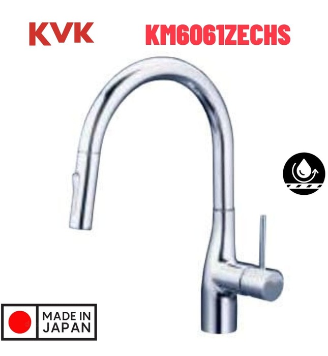 Vòi Bếp Kháng Khuẩn Chống Bám Bẩn Nhật Bản KVK KM6061ZECHS