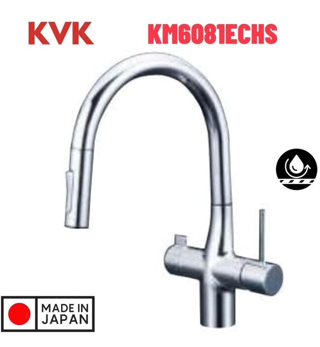 Vòi Bếp Kháng Khuẩn Chống Bám Bẩn Nhật Bản KVK KM6081ECHS