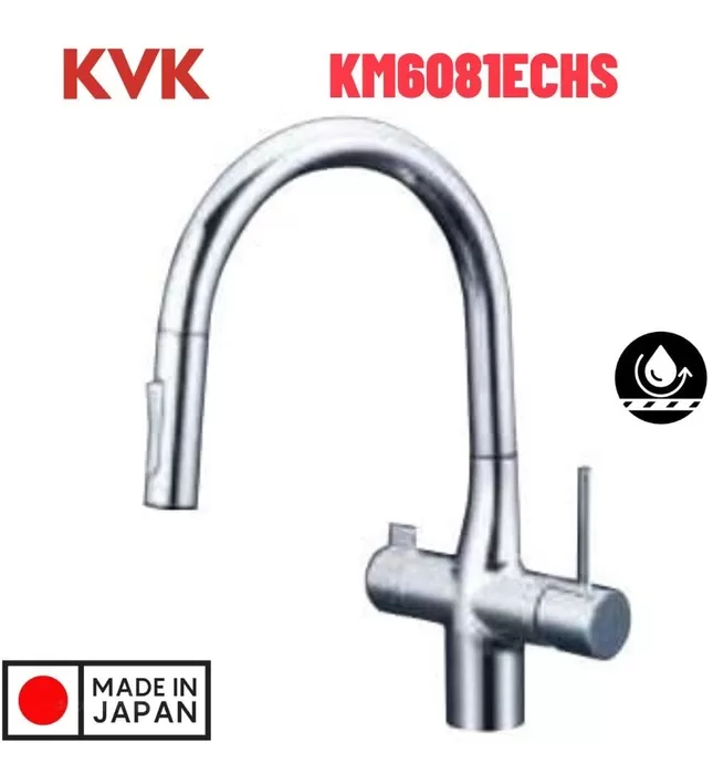 Vòi Bếp Kháng Khuẩn Chống Bám Bẩn Nhật Bản KVK KM6081ECHS