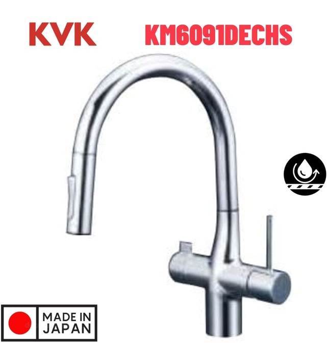 Vòi Bếp Kháng Khuẩn Chống Bám Bẩn Nhật Bản KVK KM6081SCECHS