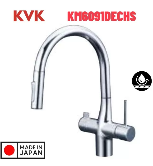 Vòi Bếp Kháng Khuẩn Chống Bám Bẩn Nhật Bản KVK KM6081SCECHS