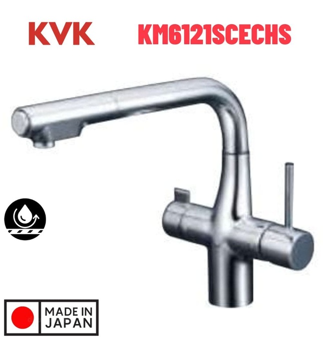 Vòi Bếp Kháng Khuẩn Chống Bám Bẩn Nhật Bản KVK KM6121SCECHS