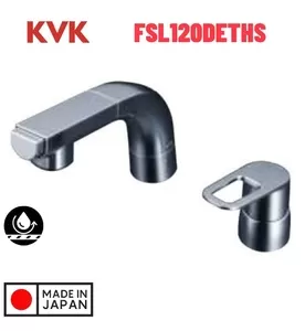 Vòi Lavabo Gội Đầu Nóng Lạnh Kháng Khuẩn 2 Lỗ KVK FSL120DETHS