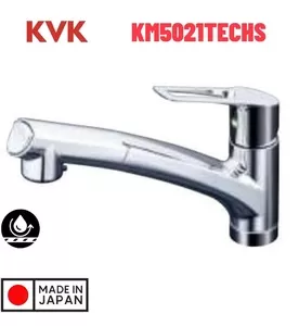 Vòi Bếp Kháng Khuẩn Chống Bám Bẩn Nhật Bản KVK KM5021TECHS
