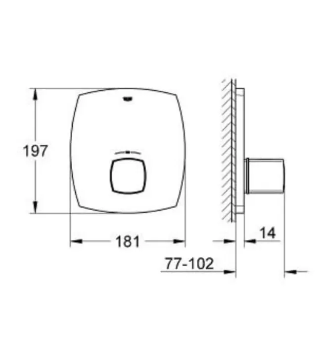 Mạt Nạ Sen Âm Tường Đức Grohe 19941000