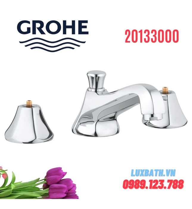 Vòi Chậu Lavabo Nóng Lạnh 3 Lỗ Đức Grohe 20133000