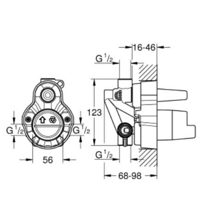 Bộn Trộn Sen Âm Nhập Khẩu Đức Grohe 32963000