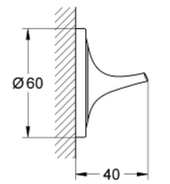 Móc Áo Nhập Khẩu Đức Grohe 40378000