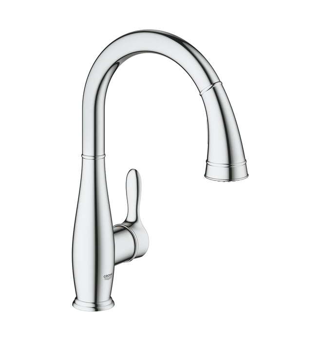 Vòi Chậu Rửa Bát Cần Gạt Dây Rút Đức Grohe 30213000
