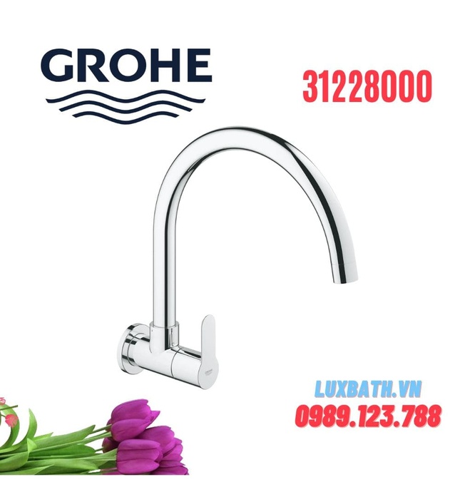 Vòi Chậu Rửa Bát Gắn Tường Đức Grohe 31228000
