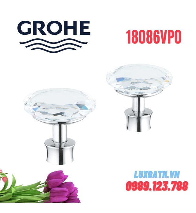 Tay Điều Chỉnh Nóng Lạnh Vòi 3 Lỗ Đức Grohe 18086VP0