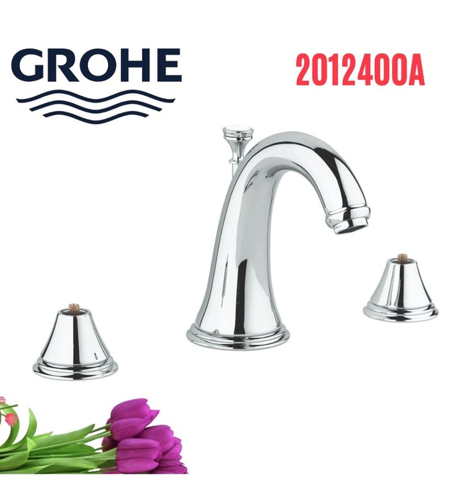 Vòi Chậu Lavabo Nóng Lạnh 3 Lỗ Đức Grohe 2012400A