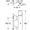 Bộ Trộn Nổi Nhiệt Độ Nhập Khẩu Đức Grohe 34258000