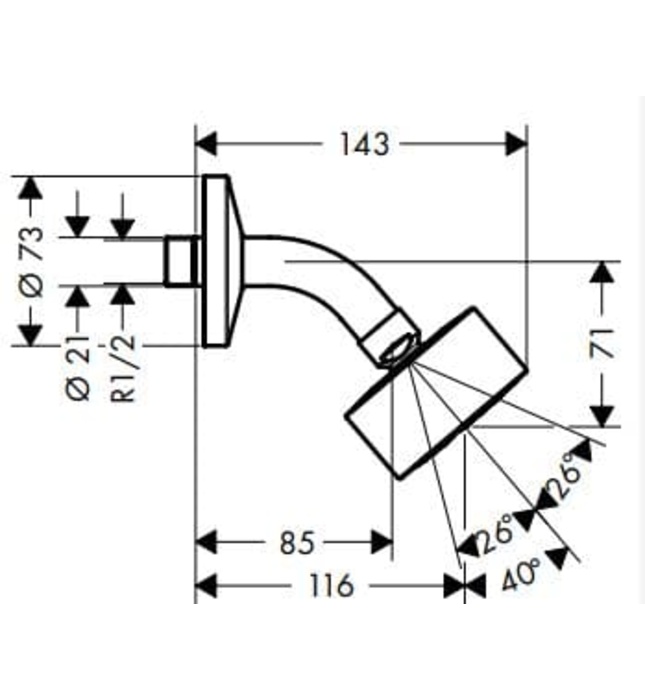 Bát Sen Âm Tường Đức Axor One 48490820
