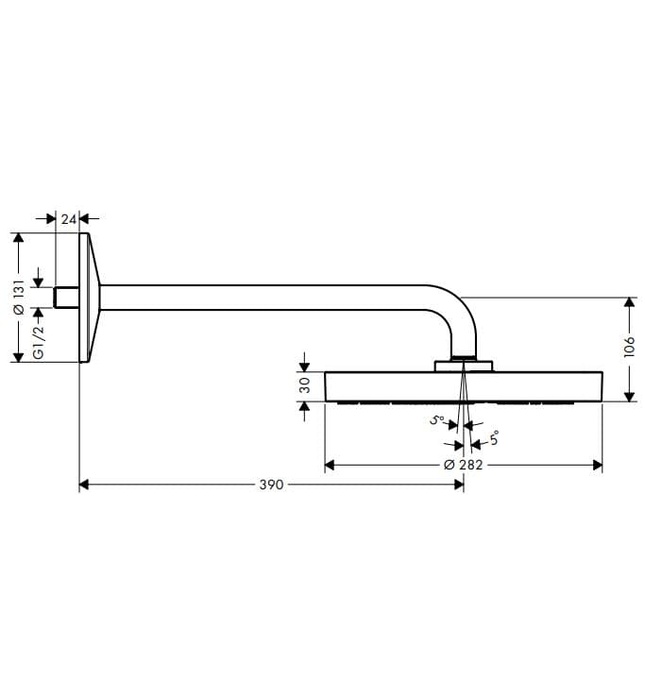 Bát Sen Âm Tường Đức Axor One 48491020
