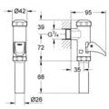 Van Xả Tự Động Nhập Khẩu Đức Grohe 37141000