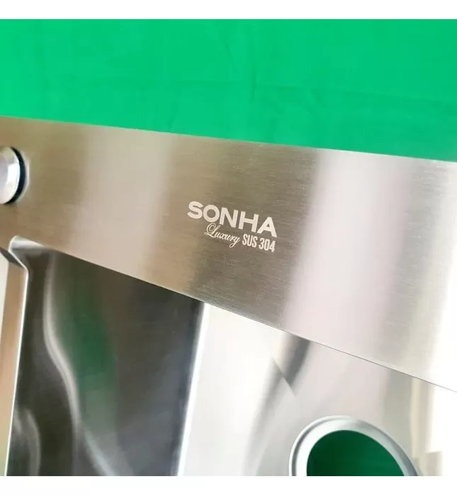 Chậu Rửa Bát Inox 304 Đúc 2 hố cân Sơn Hà HM.X.2C.82.2.3