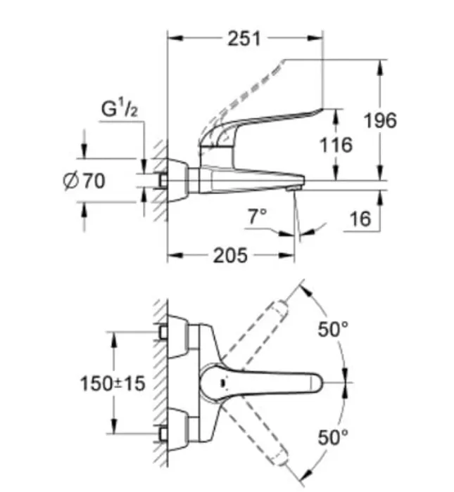 Củ Sen Tắm Nóng Lạnh Đức Grohe 32778000
