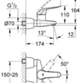 Củ Sen Tắm Nóng Lạnh Đức Grohe 32777000