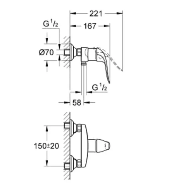 Bộ Trộn Nổi Nhập Khẩu Đức Grohe 32781000
