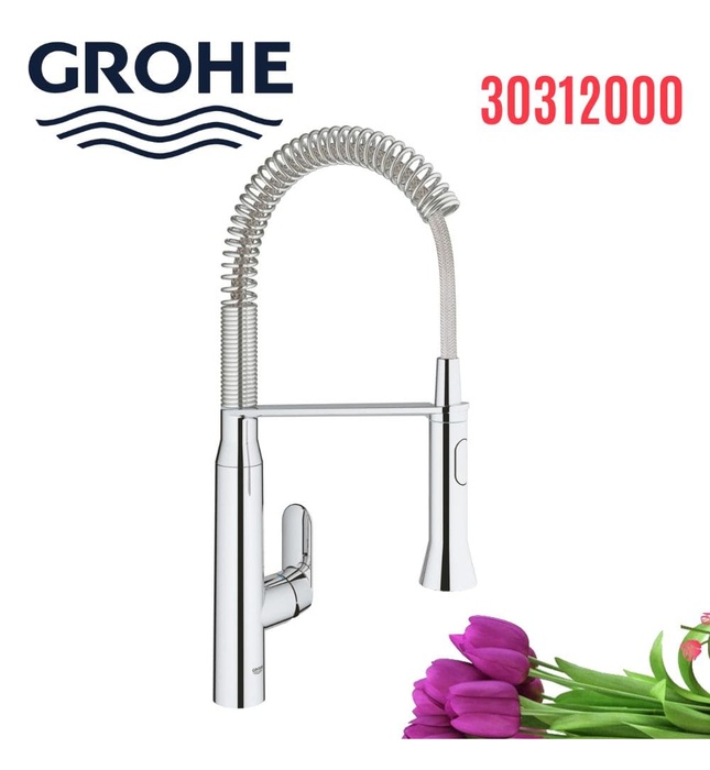 Vòi Chậu Rửa Bát Cần Mềm Đức Grohe 30312000