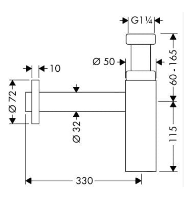 Xi Phông Chậu Rửa Mặt Đức Axor 51305140