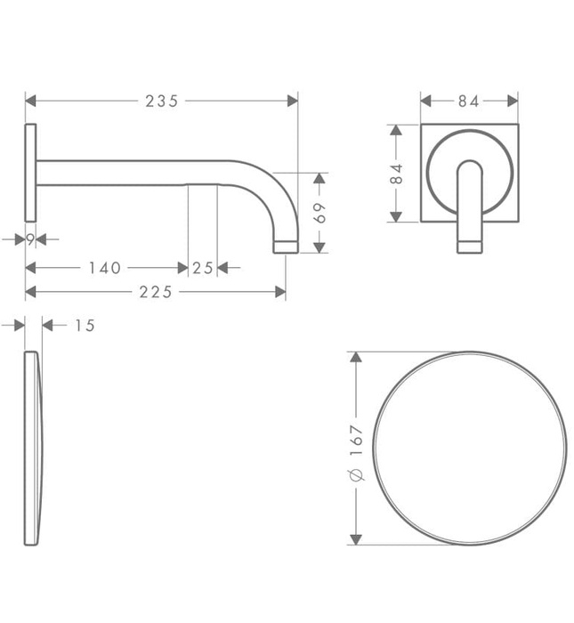 Vòi Lavabo Cảm Ứng Nóng Lạnh Đức Axor 38120250