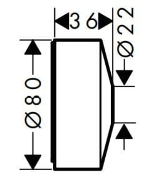 Chụp Vòi Lavabo Âm Tường Đức Axor 13610140