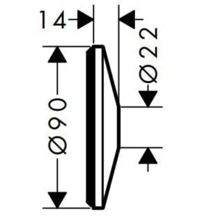 Chụp Vòi Lavabo Âm Tường Đức Axor 13611020