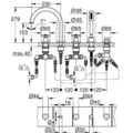 Vòi Xả Bồn Tắm 5 Lỗ Đức Grohe 19923003